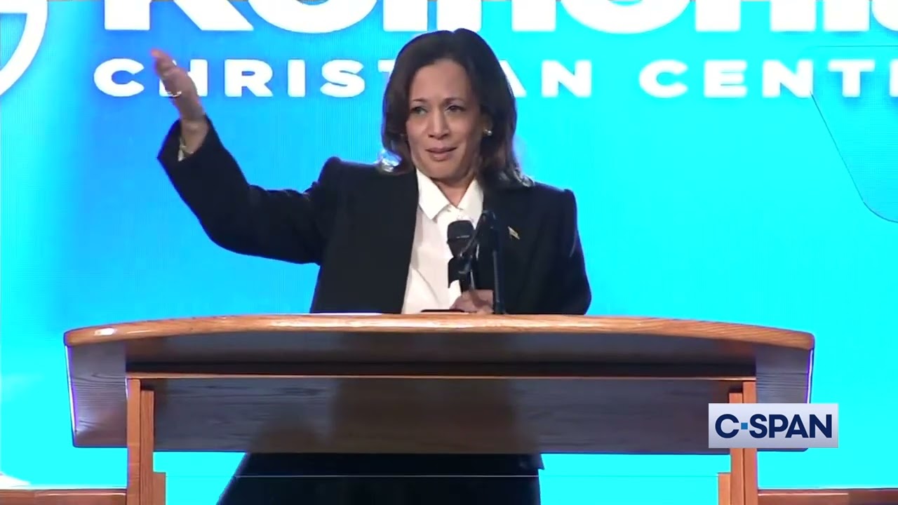 Kamala Harris addresses Sunday church service in Greenville North C...